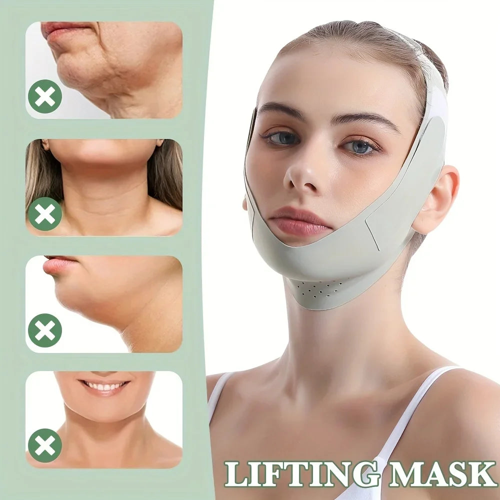 Bandagem Emagrecedora Reutilizável para Mulheres, V Line Shaper, Cinto de Levantar Chin Cheek, Correia de Massagem Facial, Cuidados com a Pele do Rosto, Ferramentas de Beleza