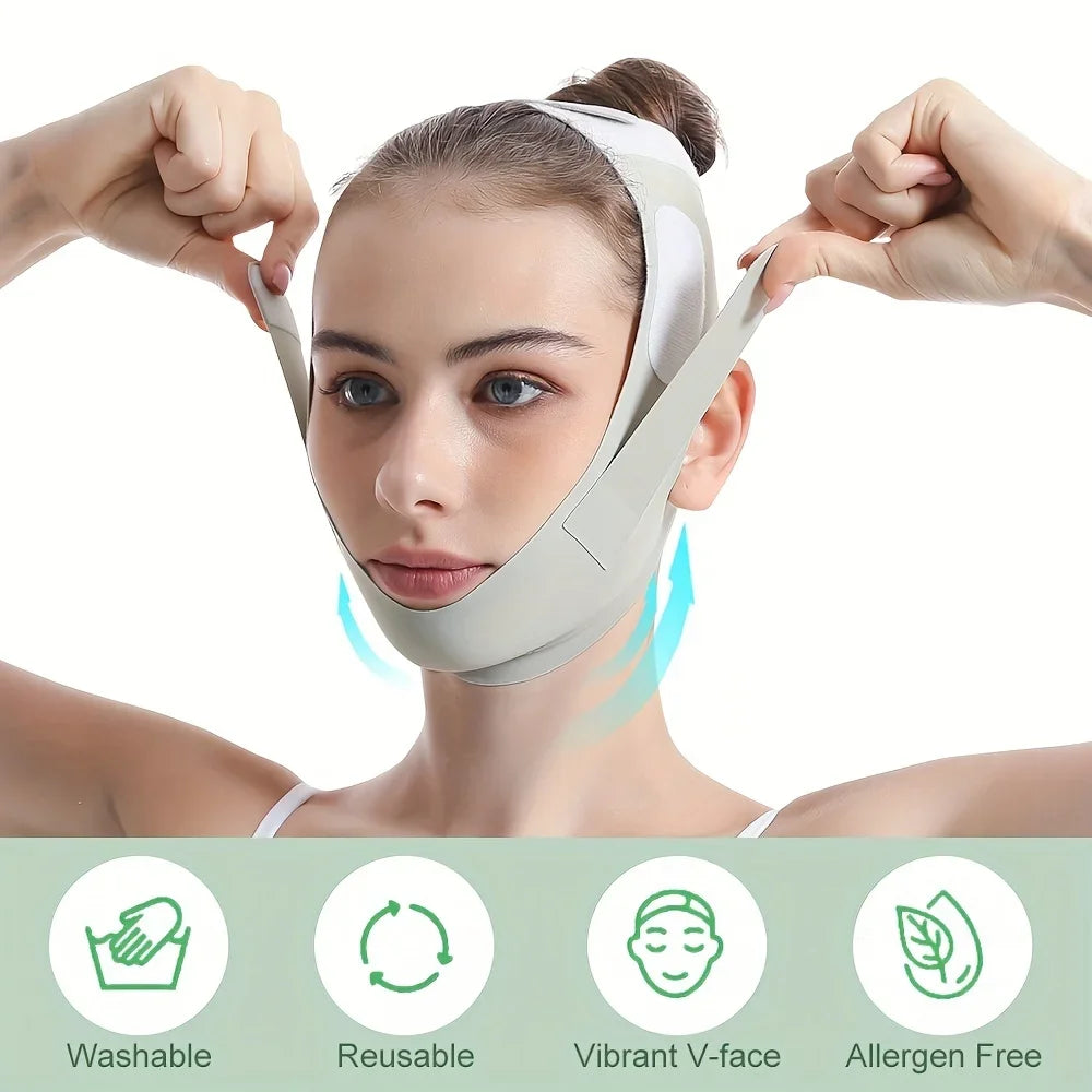 Bandagem Emagrecedora Reutilizável para Mulheres, V Line Shaper, Cinto de Levantar Chin Cheek, Correia de Massagem Facial, Cuidados com a Pele do Rosto, Ferramentas de Beleza